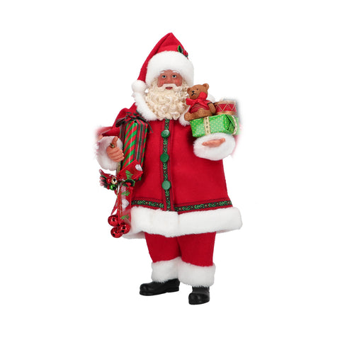 Figurine de Père Noël Timstor 18x13xH28 cm 4 variantes (1 unité)