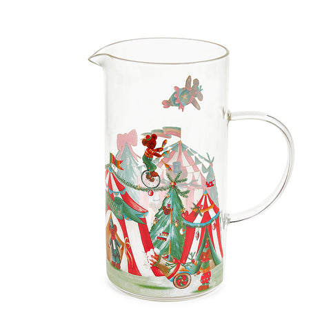 Nuvole di Stoffa glass jug "Bear Wonderland" 1200 ml