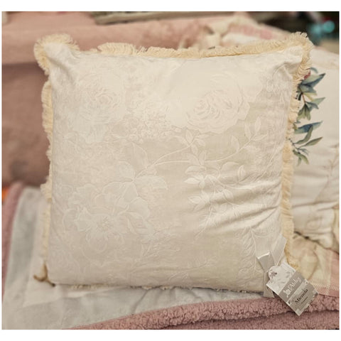 Coussin décoratif floral à volant « Micaela » L'Atelier 17 45x45 cm 3 variantes (1 unité)