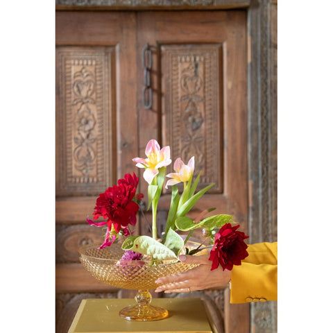 Emò Italia Support de centre de table en verre « Diletto » D33xH17,5 cm 2 variantes (1 unité)