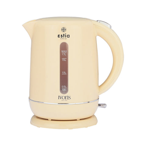Estia Home Bollitore in plastica crema "Ivoris" 2200W 1.7LT