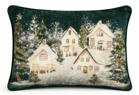 Clodette Cuscino di natale in velluto "Livigno" 50x35 cm 3 varianti(1 unità)