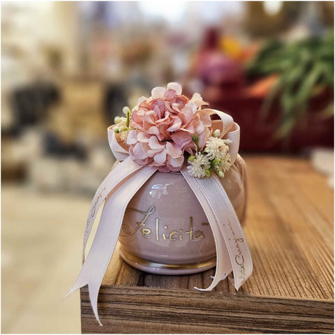 Mata Creazioni Campana in porcellana con box D7xH9 cm 7 varianti(1pz) - Angelica Home Stabia