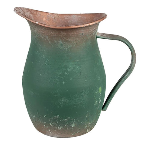Clayre & Eef Brocca vaso metallo anticato 19x13x19 cm