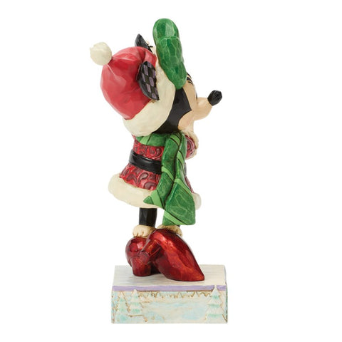 Enesco Disney Jim Shore Minnie in resina con fiocco di neve 9.5x5.5xH14 cm