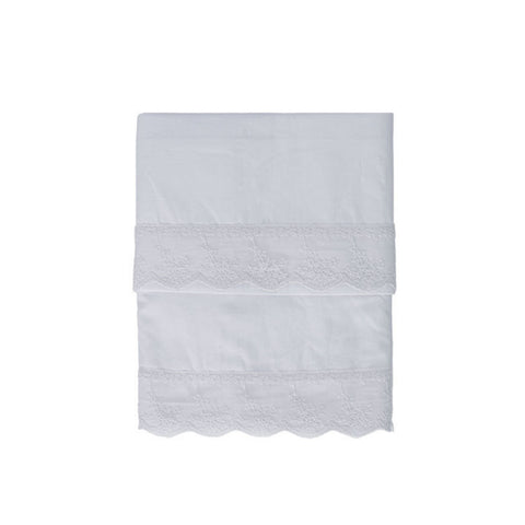 L'Atelier 17 Completo Letto matrimoniale lenzuola in cotone + 2 federe "Monique" 6 varianti