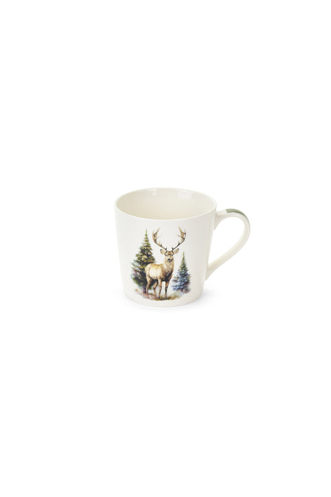 Mug de Noël en tissu « Forêt enchantée » 400 ml