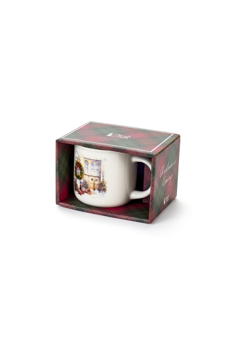 Mug de Noël « Noël approche » en tissu, 6 variantes (1 unité)
