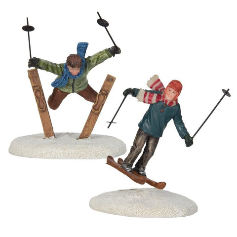 Luville Set 2 personaggi Saltatori con gli sci 6x5xh10 cm