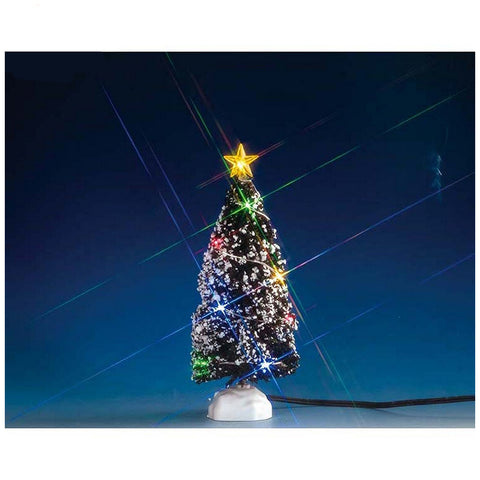 LEMAX Tree with LED lights "Evergreen Tree With 12 Multi Light" H18 x 7 x 7 cm