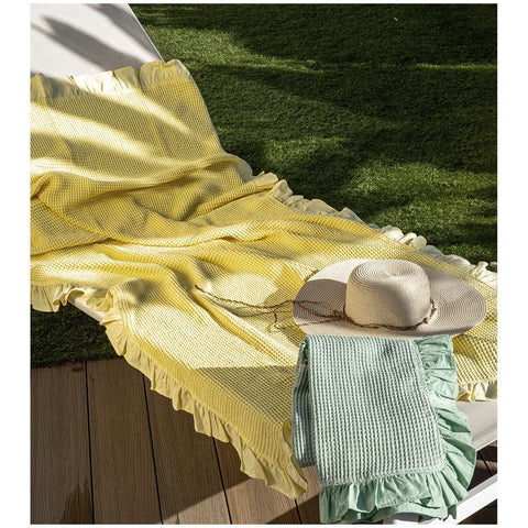Serviette de plage nid d'abeille L'Atelier 17 "Tintarella" 90x170 cm 6 variantes (1pc)