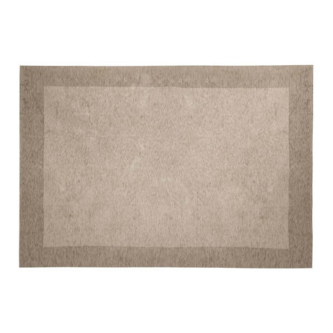 Blanc Mariclò Tappeto arredo rettangolare in cotone tortora 140x195 cm