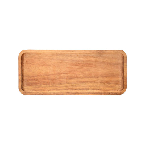 Estia Home Plateau rectangulaire en bois d'acacia "Allure" 28x12xH2 cm