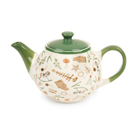 Nuvole di Stoffa Christmas porcelain teapot "Ricordi" 900 ML