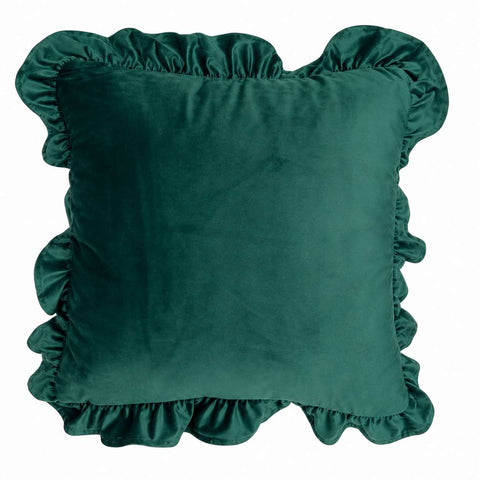 Clodette Cuscino di natale in velluto con rouches "Timeless" 47x47 cm 2 varianti(1 unità)