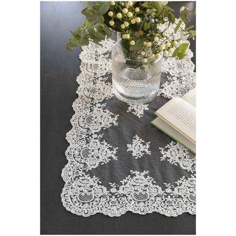 Chez Moi Tris de napperons en dentelle artisanale « Provence Luxe » (3 unités)