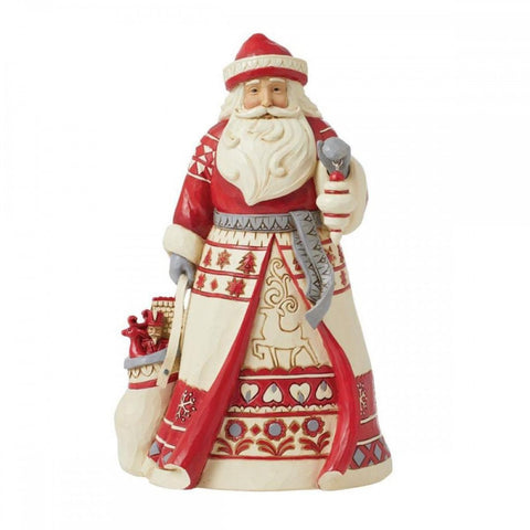 Enesco Babbo natale nordico in resina "Jim Shore" 12x14xh22 cm