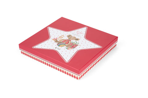 Nuvole di stoffa Piatto di natale a forma di stella 26,5x26,5xHx3,8 cm