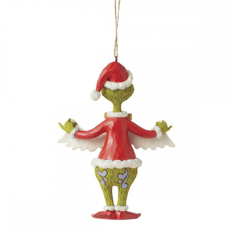 Enesco Grinch con ghirlanda "Jim Shore" 10x4xH13 cm