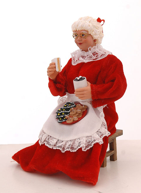 Figurine en résine Vetur représentant la Mère Noël avec des bonbons, 28 cm