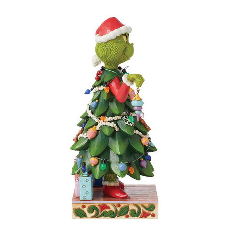 Enesco Grinch travestito da albero "Jim Shore" 5x5.7.xH12.7 cm