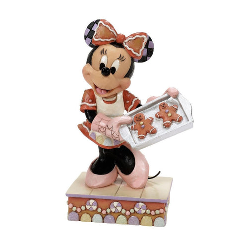 Figurine Enesco Disney Minnie Mouse avec biscuits 8,5x7xH14 cm