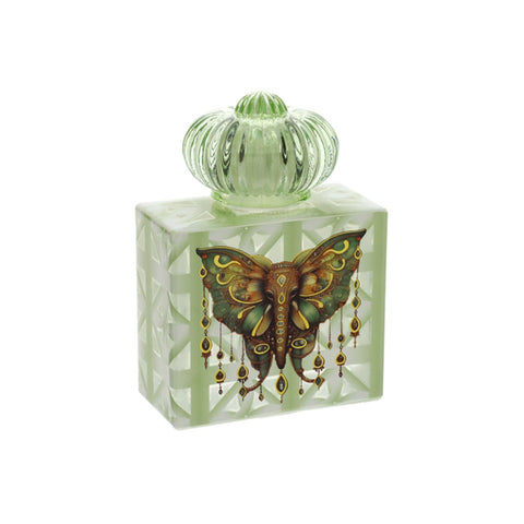 Hervit Bottiglia in vetro Elefante verde/oro "AnimalGem" 9x5xH13 cm