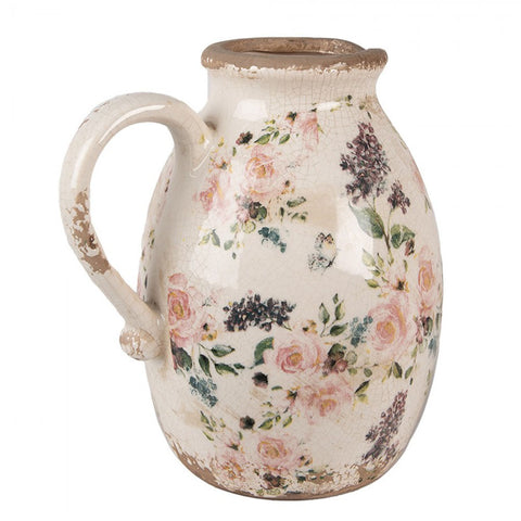 Clayre & Eef Brocca in ceramica Shabby Chic 20x16x22 cm