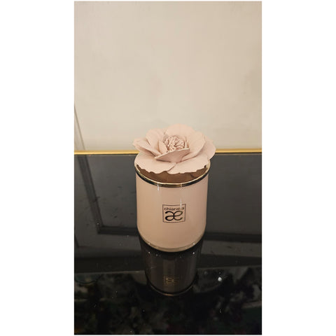 Chiaraela Candela media Fiore "Giardino" D7.5xH11 cm 2 varianti(1 unità)