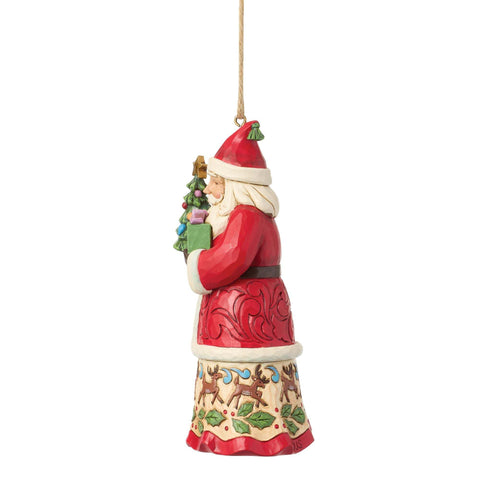 Enesco Babbo Natale decoro in resina per Albero 6.5x4.5xH12.5 cm