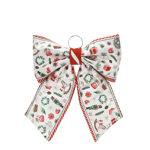 FIOCCO TESSUTO STAMPA X'MAS 23X29CM