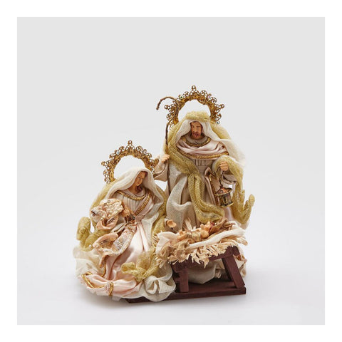 EDG - Enzo De Gasperi Christmas decoration sacred family nativity scene H30 cm