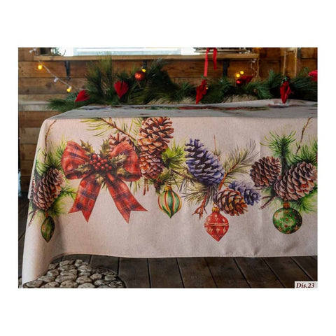 L'Atelier 17 Tovaglia di natale da cucina "Polo Nord" 155x280 cm 7 varianti(1 Unità)