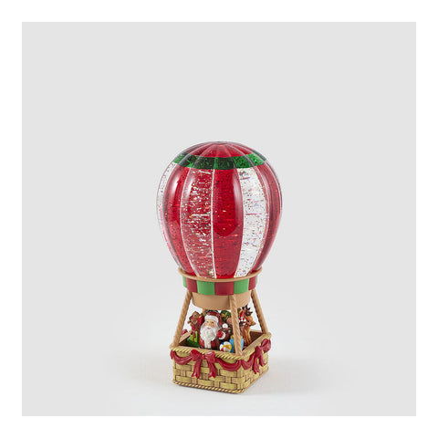 EDG Décor Boîte à musique montgolfière LED et paillettes avec musique D12 H25 cm