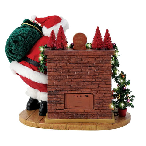 Department 56 Possible Dreams Scena Babbo Natale "Visions of Sugar Plums" 29.5x20.5xH25.5 cm