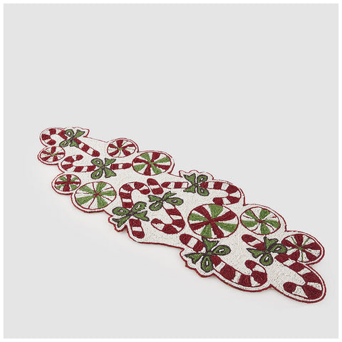 Chemin de table de Noël EDG Enzo De Gasperi Bonbons 90x30 cm