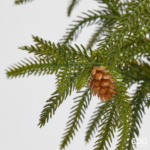 EDG Branch with pine cones Christmas decoration artificial Cryptomeria H44 cm