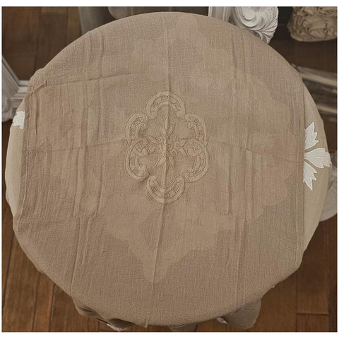L'Atelier 17 Runner in linen blend with "Duchess" Shabby Chic embroidery 50x150 cm 3 variants (1pc)