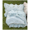 L'Atelier 17 Trapunta matrimoniale primaverile double face + 2 federe "Herbe" 260x260 cm 2 varianti(1pz) - Angelica Home Stabia