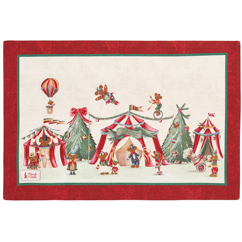 Cloth Clouds Set of two Christmas placemats "Bear Wonderland" 33x50 cm