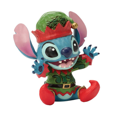 Enesco Disney Jim Shore Statuina di natale Stitch elfo 8x5.5xH9.5 cm