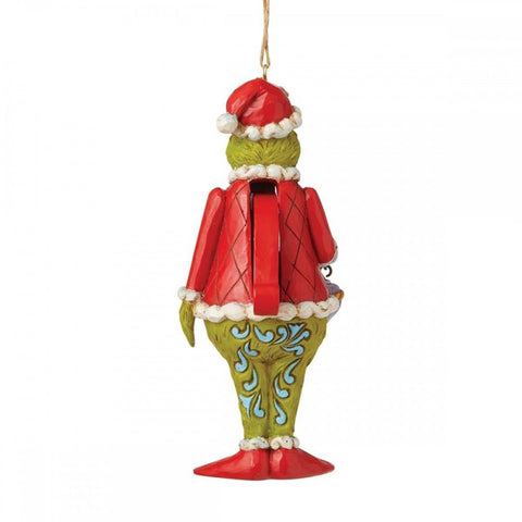 Enesco Decorazione per albero Grinch schiaccianoci "Jim Shore" 7x5xH13 cm