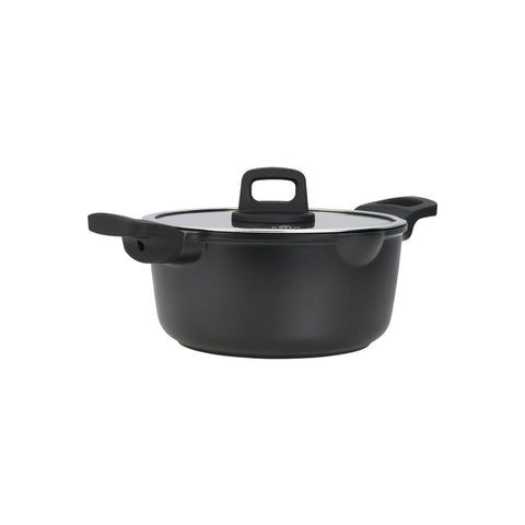 Estia Home Casseruola in alluminio antiaderente + coperchio "Nordic" 24 cm