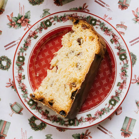 Nuvole di Stoffa Set 2 Piatti dolce in porcellana "Storia di Natale" D19 cm