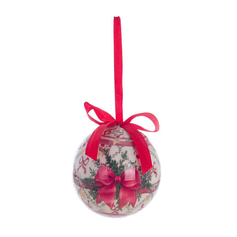 Blanc Mariclò Box Set of 5 Christmas Fairy Tree Baubles" D7.5 cm