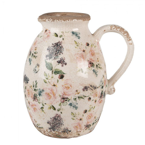 Clayre & Eef Brocca in ceramica Shabby Chic 20x16x22 cm