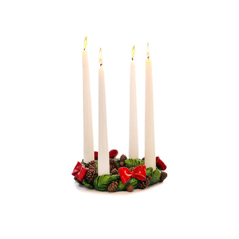 GOODWILL Portacandele di Natale con agrifoglio 22 cm 2 varianti (1 unità)