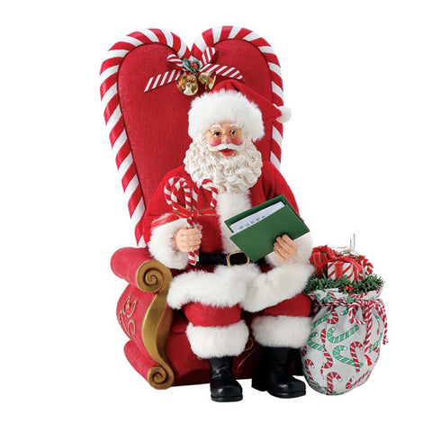 Department 56 Possible Dreams Babbo Natale "Santa At the Mall" 20.5x20.5xH25.5 cm