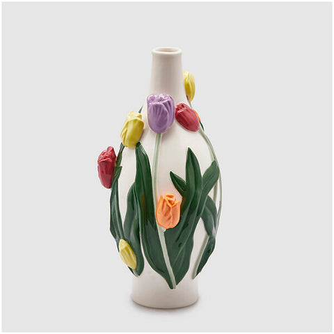 Edg - Vase en céramique "Tulip Drop" Enzo de Gasperi D15xH30 cm