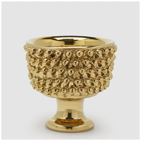 Edg Enzo de Gasperi Vaso Fenice Pigna natalizio D28xH24.5 cm - Angelica Home Stabia